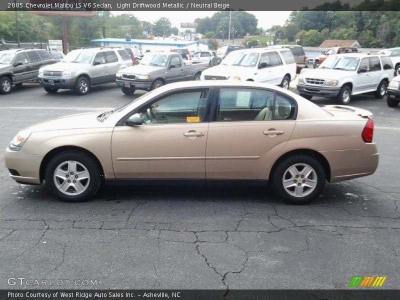Light Driftwood Metallic / Neutral Beige 2005 Chevrolet Malibu LS V6 Sedan