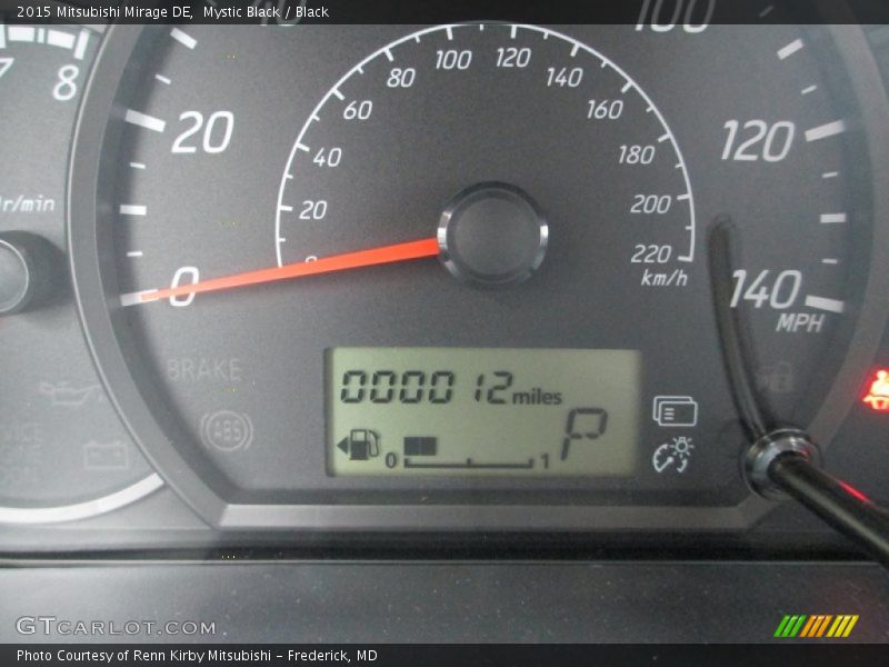 Mystic Black / Black 2015 Mitsubishi Mirage DE