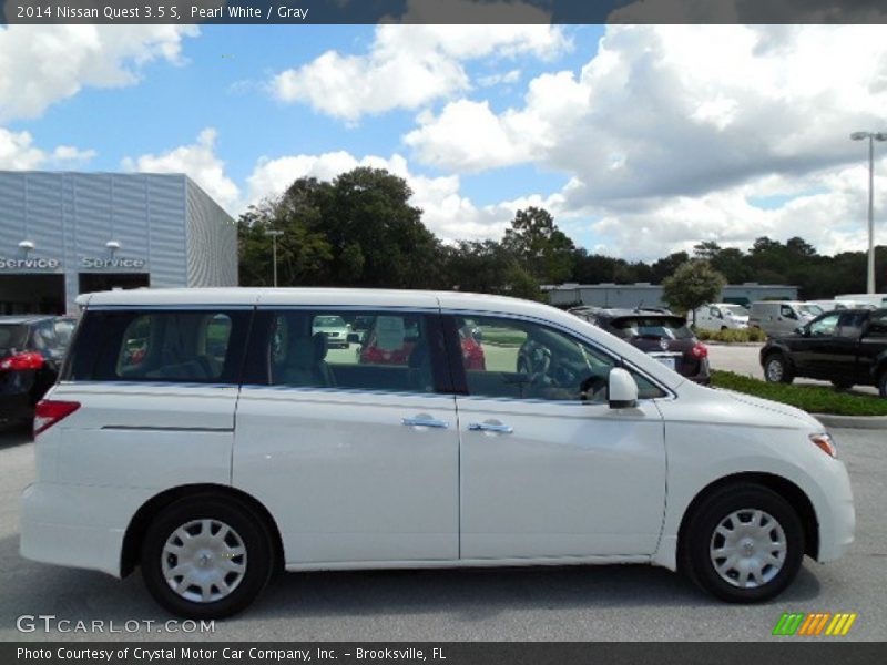 Pearl White / Gray 2014 Nissan Quest 3.5 S