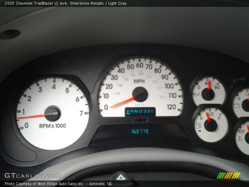 Silverstone Metallic / Light Gray 2005 Chevrolet TrailBlazer LS 4x4