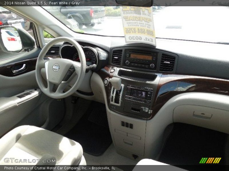 Pearl White / Gray 2014 Nissan Quest 3.5 S