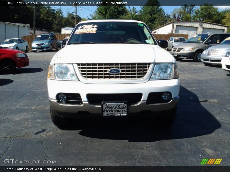 Oxford White / Medium Parchment 2004 Ford Explorer Eddie Bauer 4x4