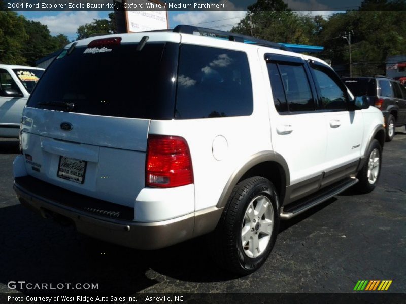 Oxford White / Medium Parchment 2004 Ford Explorer Eddie Bauer 4x4