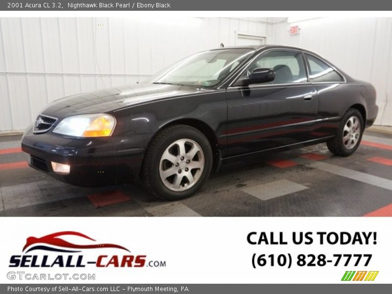 Nighthawk Black Pearl / Ebony Black 2001 Acura CL 3.2
