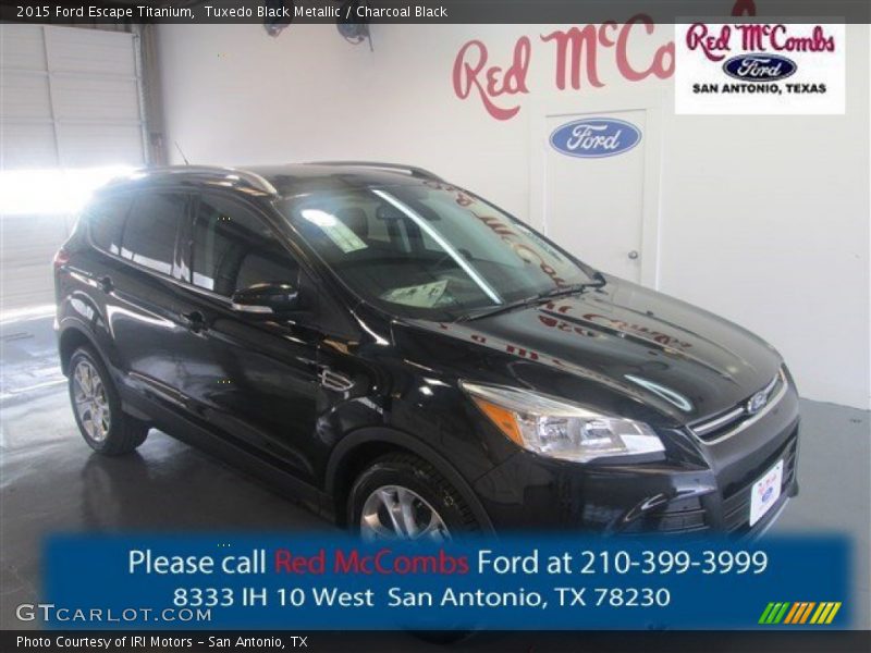 Tuxedo Black Metallic / Charcoal Black 2015 Ford Escape Titanium