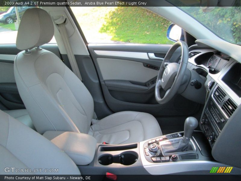 Aruba Blue Pearl Effect / Light Grey 2009 Audi A4 2.0T Premium quattro Sedan