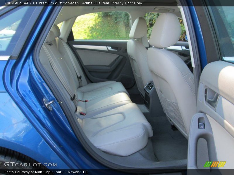 Aruba Blue Pearl Effect / Light Grey 2009 Audi A4 2.0T Premium quattro Sedan