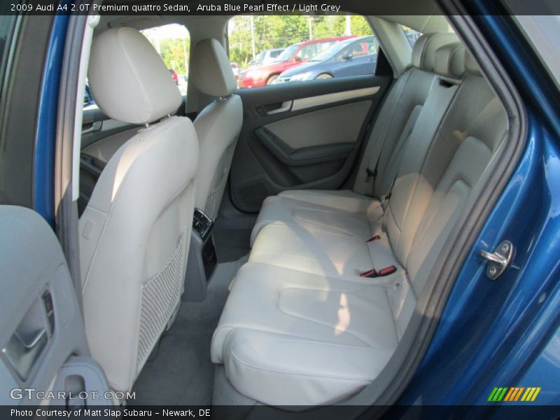 Aruba Blue Pearl Effect / Light Grey 2009 Audi A4 2.0T Premium quattro Sedan