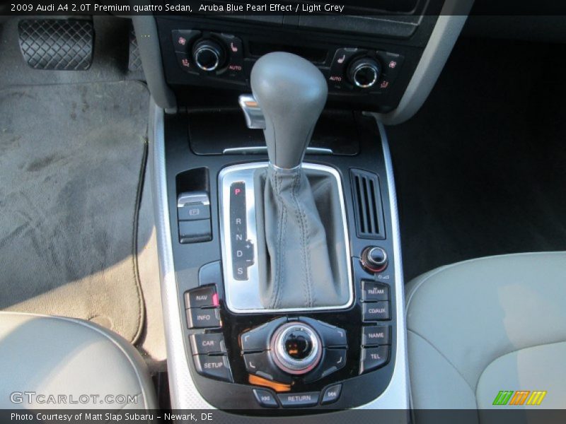Aruba Blue Pearl Effect / Light Grey 2009 Audi A4 2.0T Premium quattro Sedan