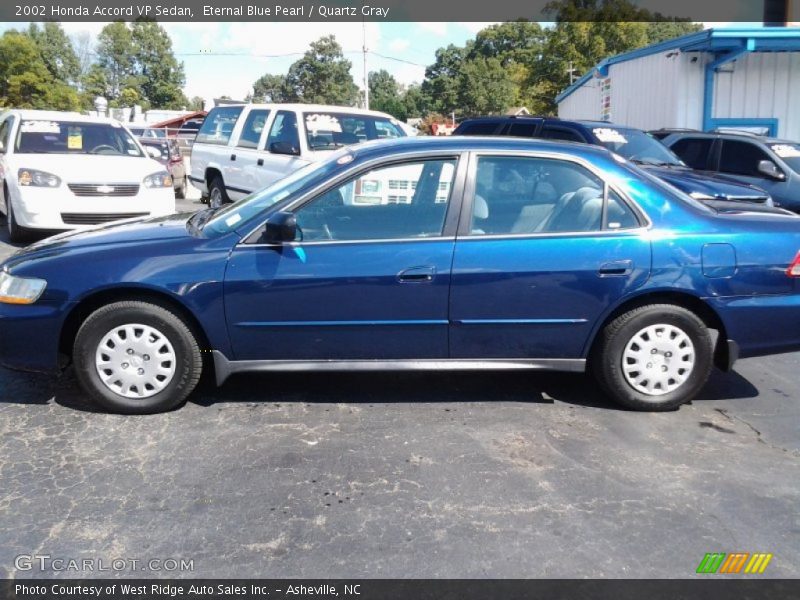 Eternal Blue Pearl / Quartz Gray 2002 Honda Accord VP Sedan