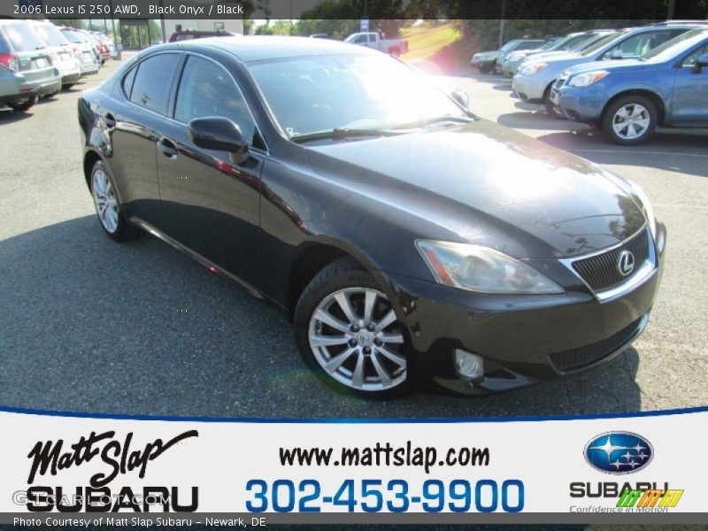 Black Onyx / Black 2006 Lexus IS 250 AWD