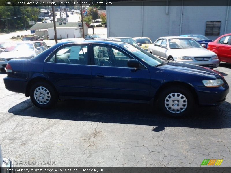 Eternal Blue Pearl / Quartz Gray 2002 Honda Accord VP Sedan