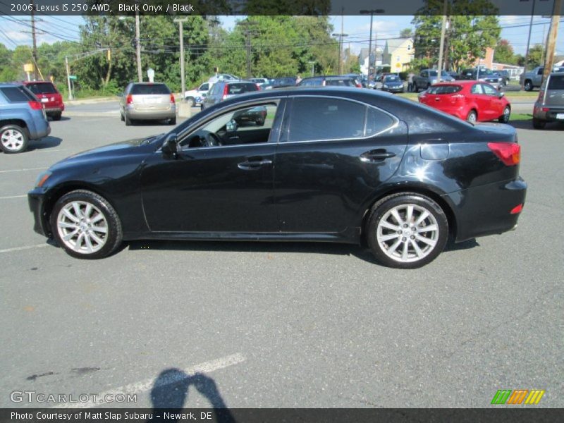 Black Onyx / Black 2006 Lexus IS 250 AWD