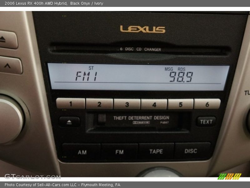Black Onyx / Ivory 2006 Lexus RX 400h AWD Hybrid