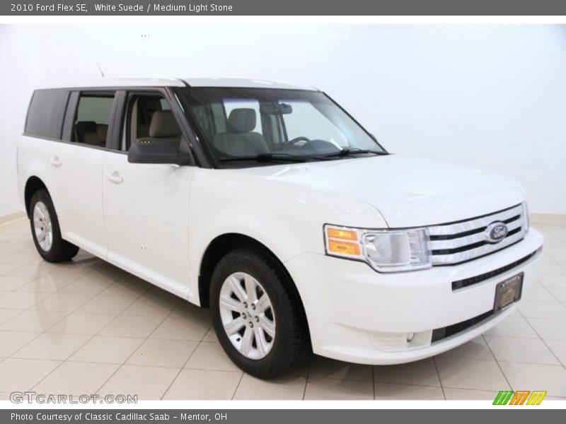 White Suede / Medium Light Stone 2010 Ford Flex SE