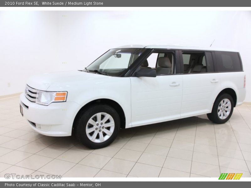 White Suede / Medium Light Stone 2010 Ford Flex SE