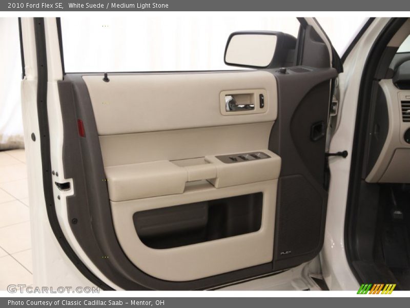 White Suede / Medium Light Stone 2010 Ford Flex SE