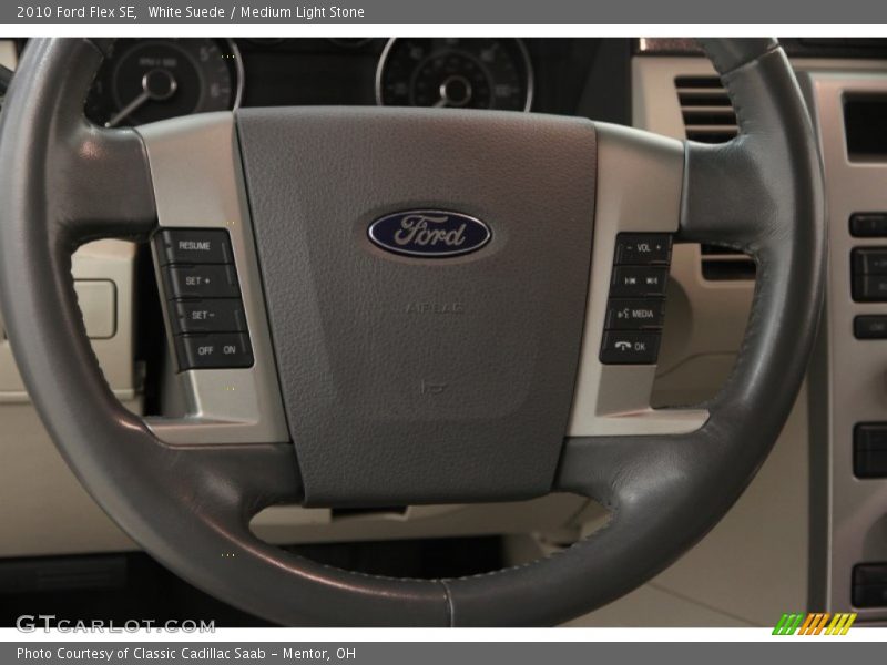 White Suede / Medium Light Stone 2010 Ford Flex SE