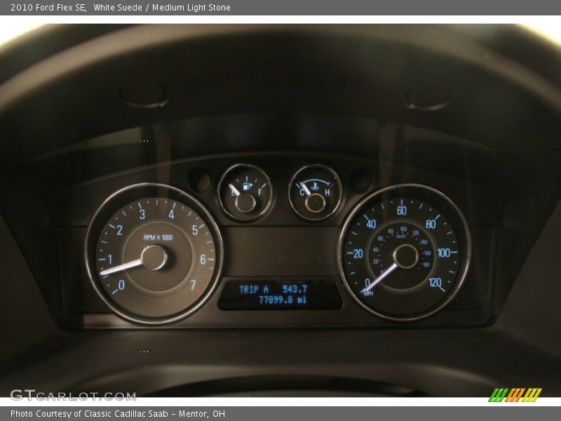 White Suede / Medium Light Stone 2010 Ford Flex SE