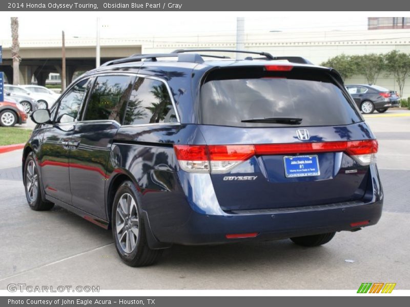 Obsidian Blue Pearl / Gray 2014 Honda Odyssey Touring