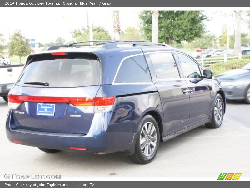 Obsidian Blue Pearl / Gray 2014 Honda Odyssey Touring