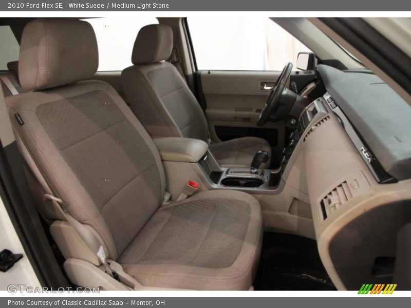 White Suede / Medium Light Stone 2010 Ford Flex SE