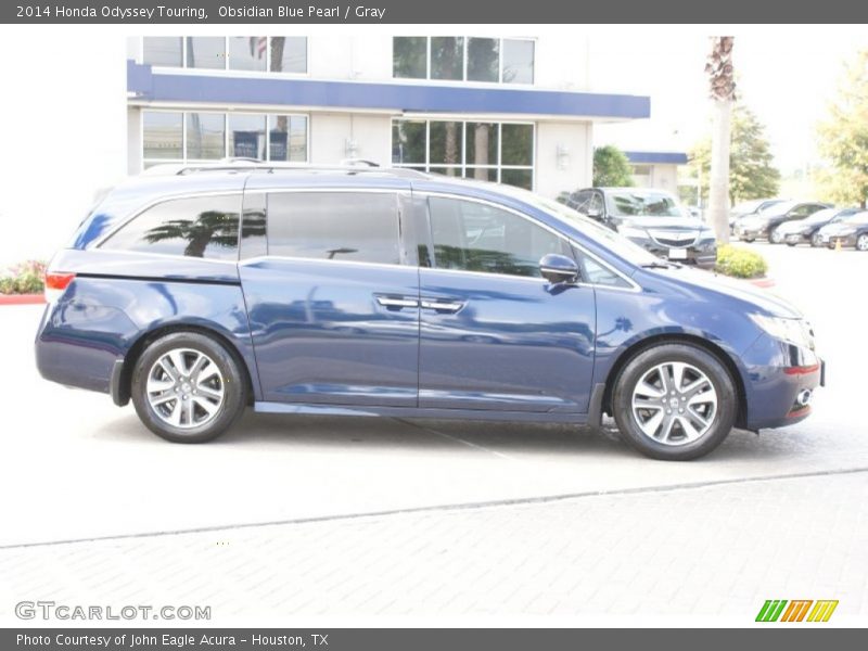 Obsidian Blue Pearl / Gray 2014 Honda Odyssey Touring