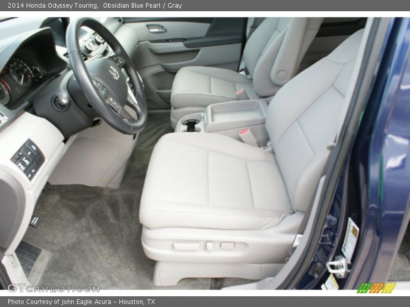 Obsidian Blue Pearl / Gray 2014 Honda Odyssey Touring