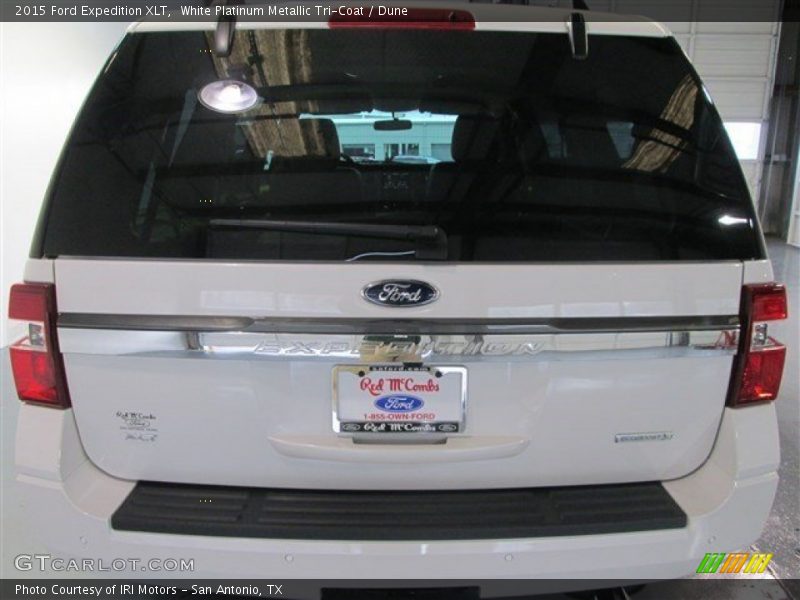 White Platinum Metallic Tri-Coat / Dune 2015 Ford Expedition XLT