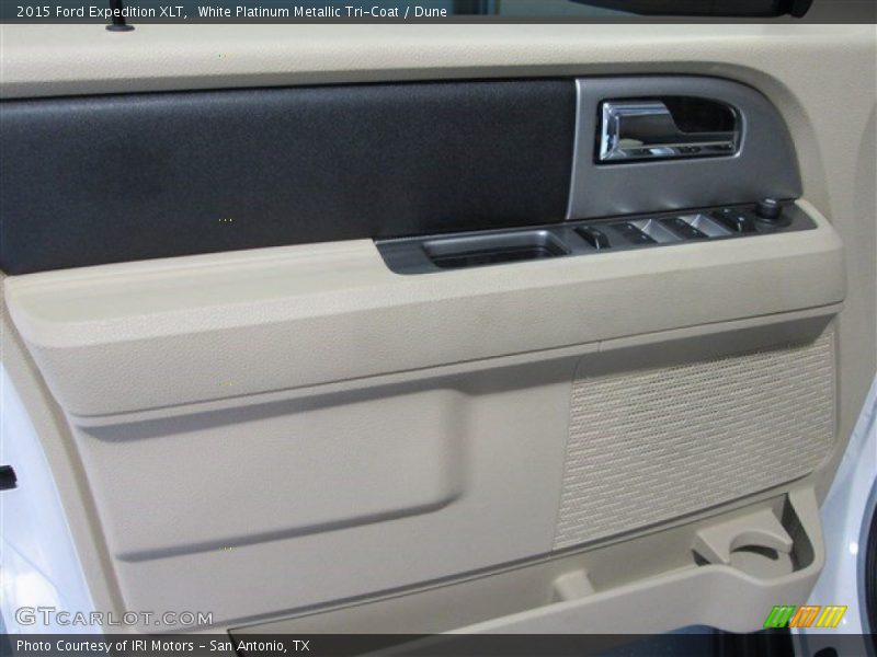 White Platinum Metallic Tri-Coat / Dune 2015 Ford Expedition XLT