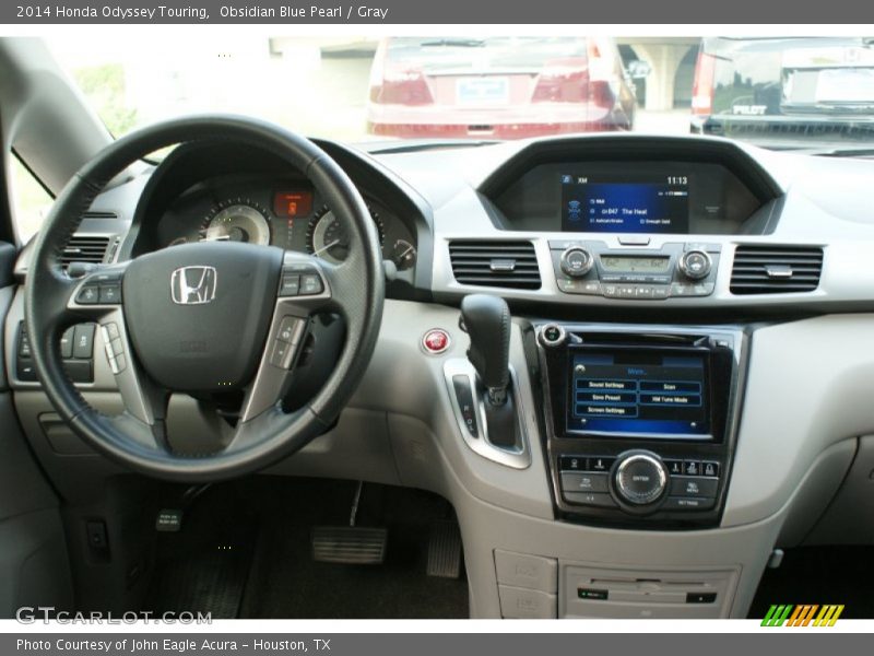 Obsidian Blue Pearl / Gray 2014 Honda Odyssey Touring