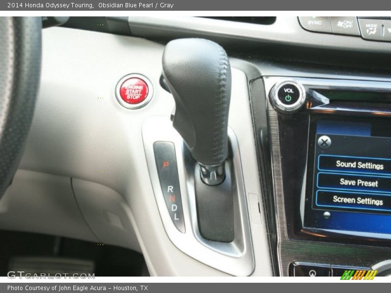 Obsidian Blue Pearl / Gray 2014 Honda Odyssey Touring
