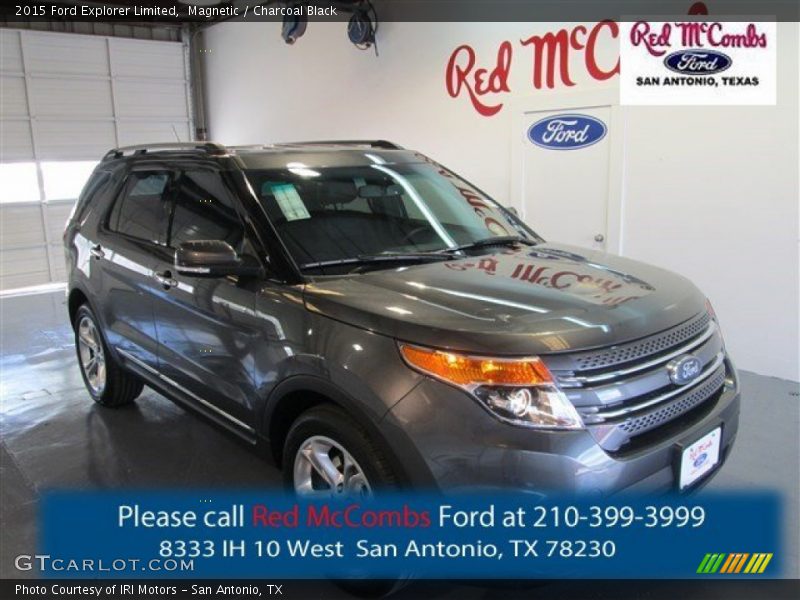 Magnetic / Charcoal Black 2015 Ford Explorer Limited