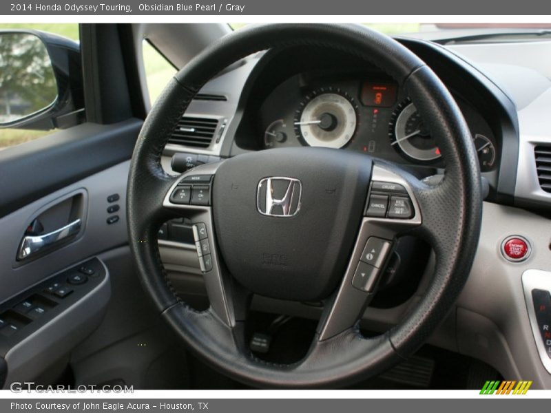 Obsidian Blue Pearl / Gray 2014 Honda Odyssey Touring