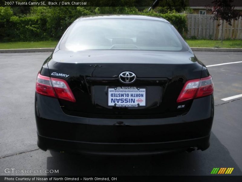 Black / Dark Charcoal 2007 Toyota Camry SE