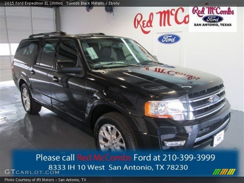 Tuxedo Black Metallic / Ebony 2015 Ford Expedition EL Limited