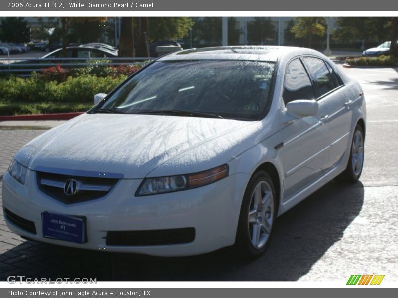 White Diamond Pearl / Camel 2006 Acura TL 3.2