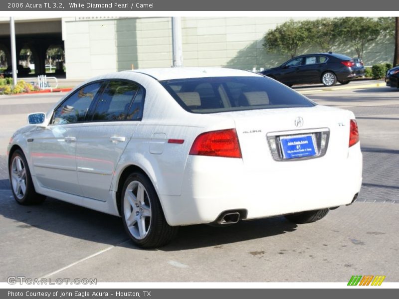 White Diamond Pearl / Camel 2006 Acura TL 3.2