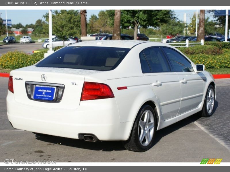 White Diamond Pearl / Camel 2006 Acura TL 3.2