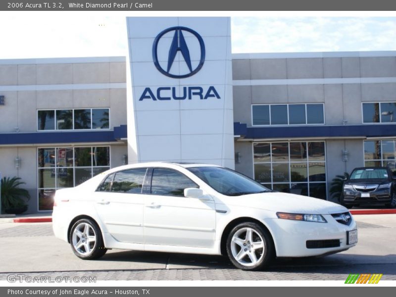 White Diamond Pearl / Camel 2006 Acura TL 3.2