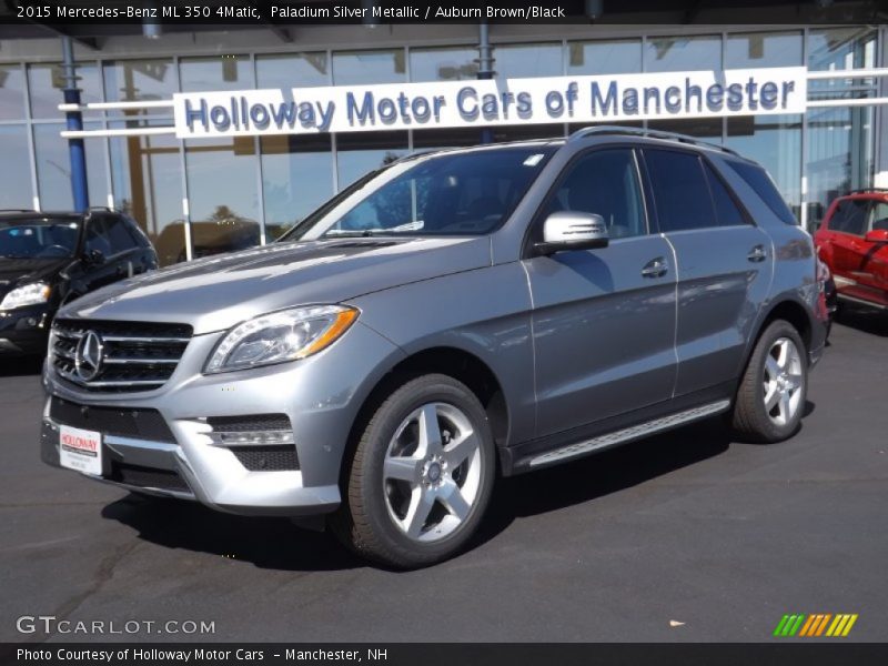 Paladium Silver Metallic / Auburn Brown/Black 2015 Mercedes-Benz ML 350 4Matic