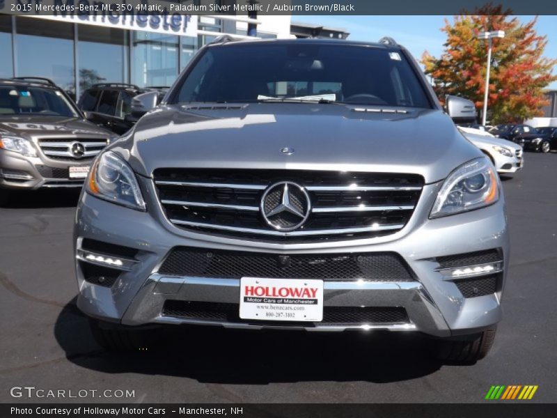 Paladium Silver Metallic / Auburn Brown/Black 2015 Mercedes-Benz ML 350 4Matic
