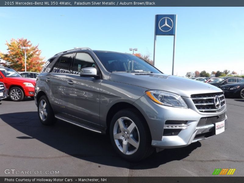 Paladium Silver Metallic / Auburn Brown/Black 2015 Mercedes-Benz ML 350 4Matic