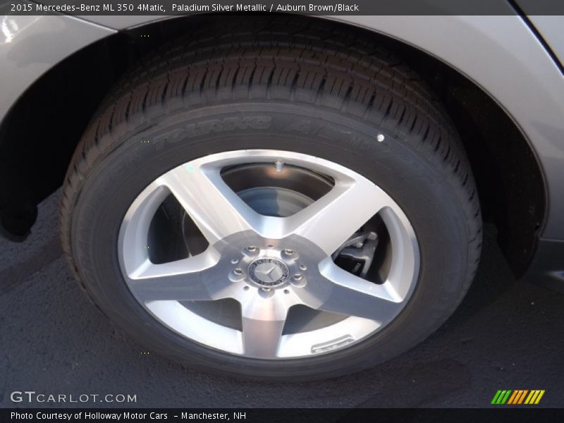 Paladium Silver Metallic / Auburn Brown/Black 2015 Mercedes-Benz ML 350 4Matic