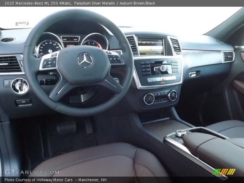 Paladium Silver Metallic / Auburn Brown/Black 2015 Mercedes-Benz ML 350 4Matic