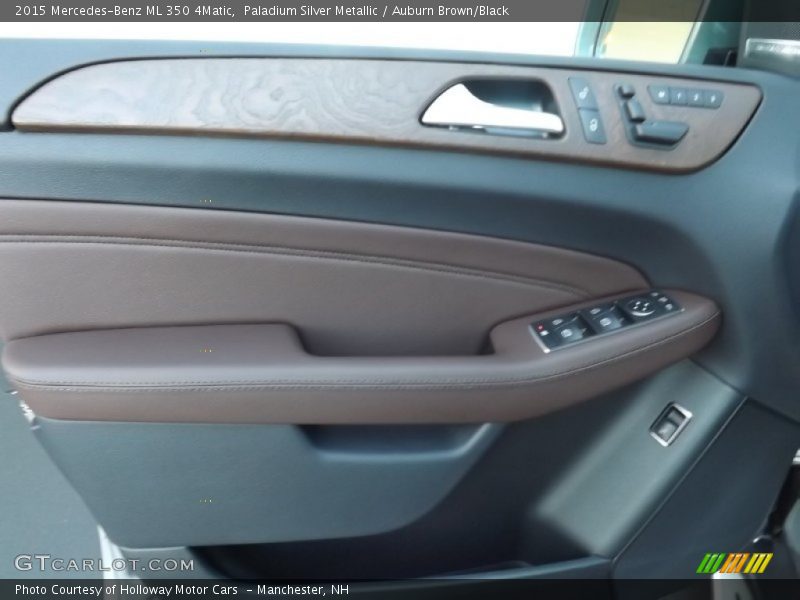 Paladium Silver Metallic / Auburn Brown/Black 2015 Mercedes-Benz ML 350 4Matic