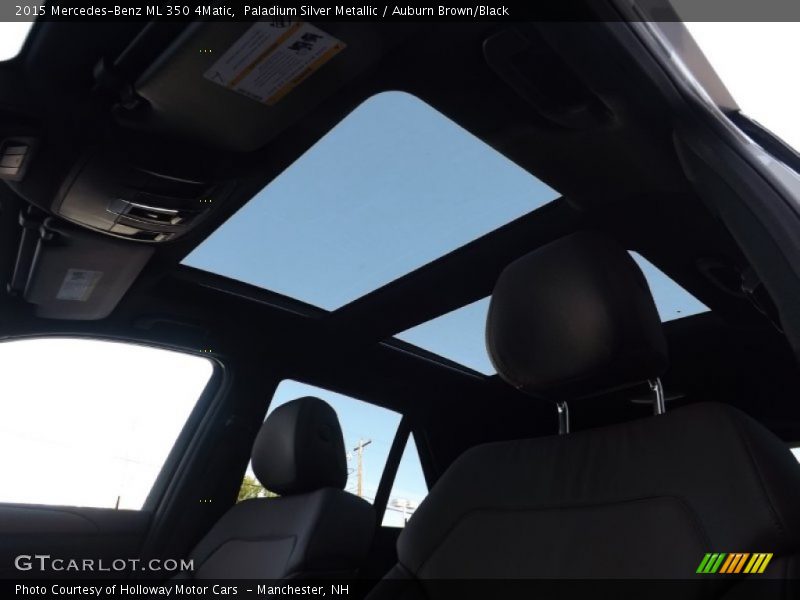 Paladium Silver Metallic / Auburn Brown/Black 2015 Mercedes-Benz ML 350 4Matic