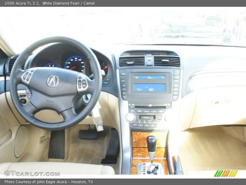 White Diamond Pearl / Camel 2006 Acura TL 3.2