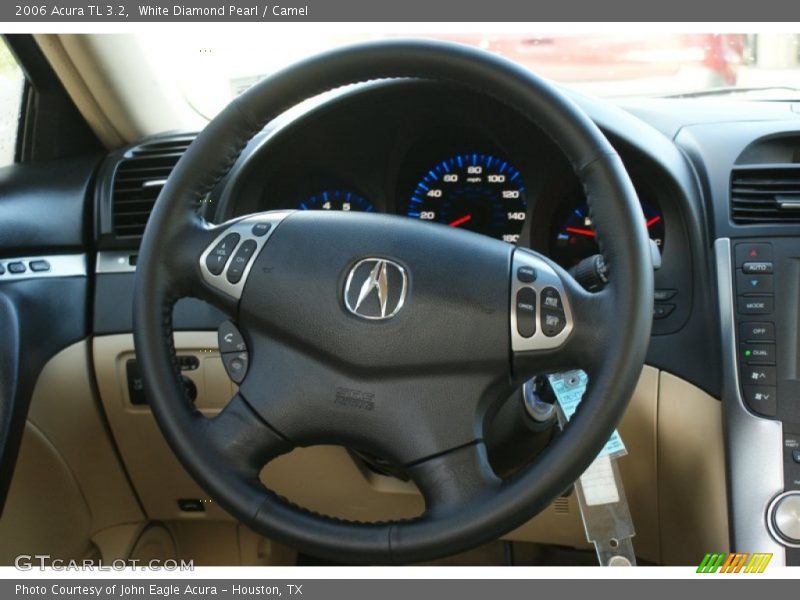 White Diamond Pearl / Camel 2006 Acura TL 3.2