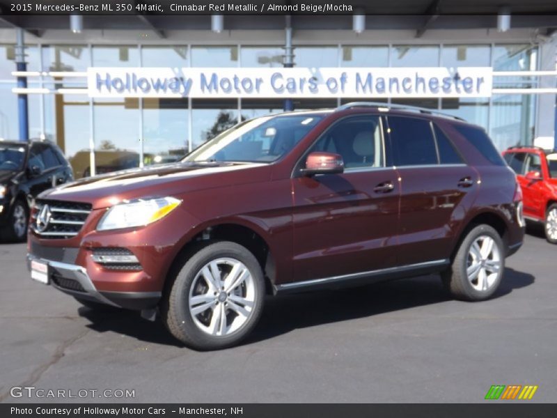 Cinnabar Red Metallic / Almond Beige/Mocha 2015 Mercedes-Benz ML 350 4Matic